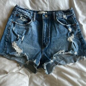 Abercrombie “The Mom Short High Rise” Jean Shorts